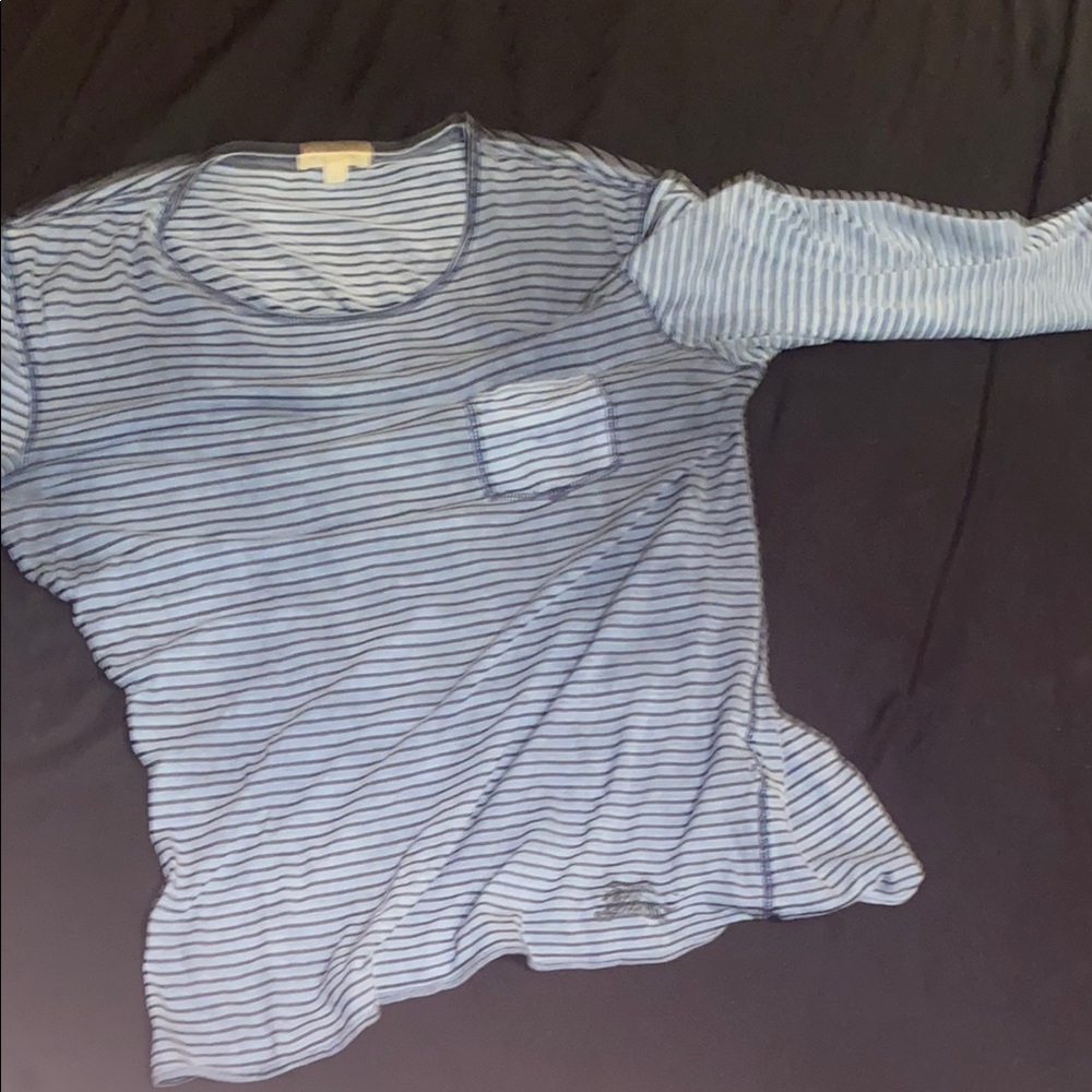 Blue Striped Kids Shirt